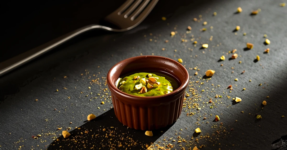 Bouchées de chocolat craquantes au cœur fondant pistache et cheveux d'ange