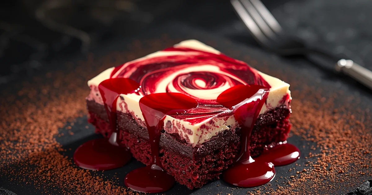 Brownies fondants velours rouge et leur glaçage onctueux au fromage frais