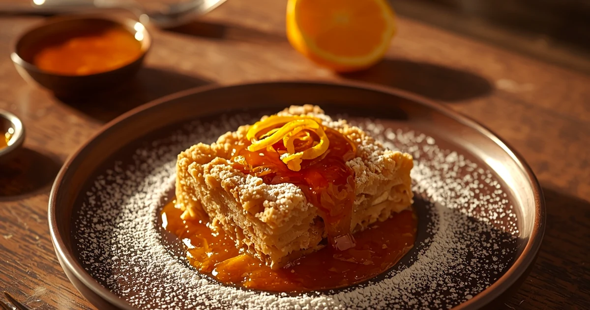Carrés sablés fondants à la confiture d'abricot et noix de coco , Mabrousheh