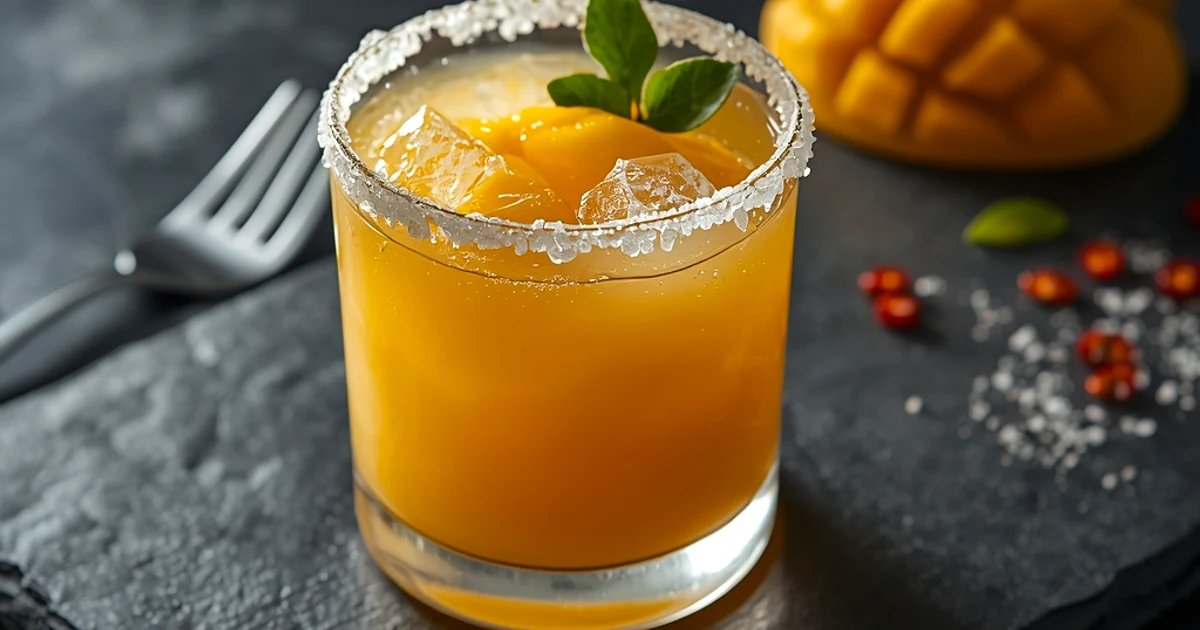 Cocktail givré à la mangue et au citron vert : l'évasion tropicale sans alcool