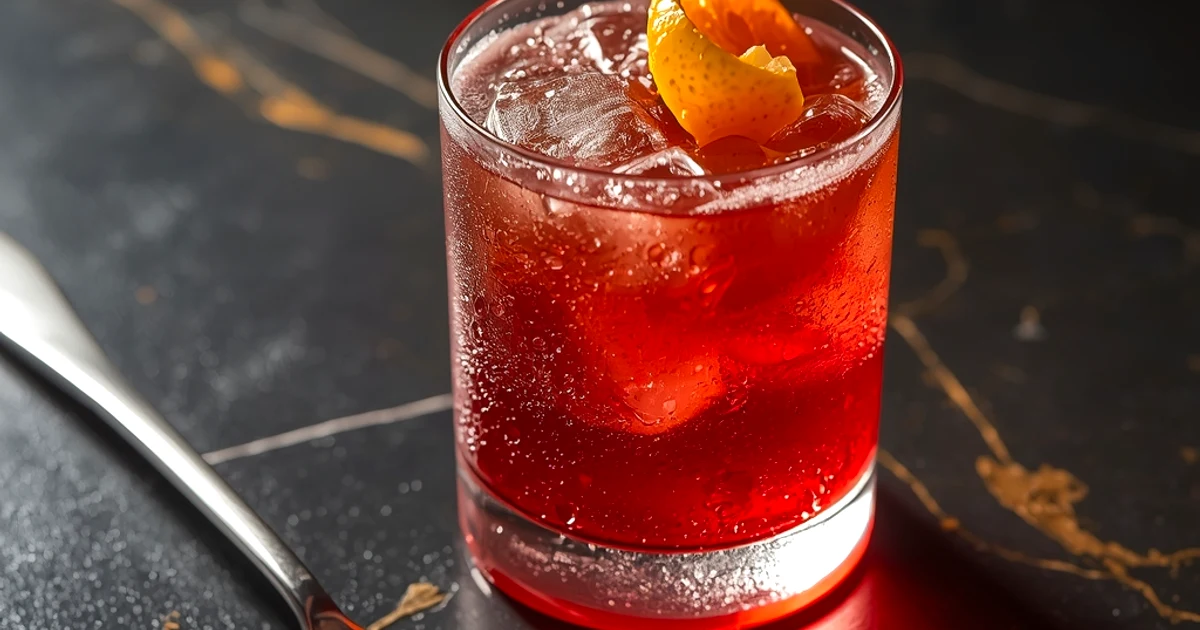 Cocktail pétillant amer à l'orange et fines bulles de raisin façon Italienne