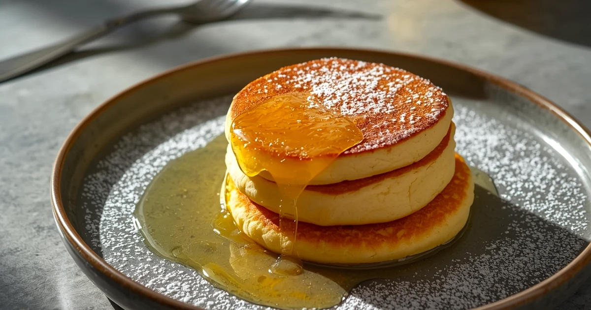 Crêpes épaisses soufflées à la ricotta et au citron jaune de Sicile