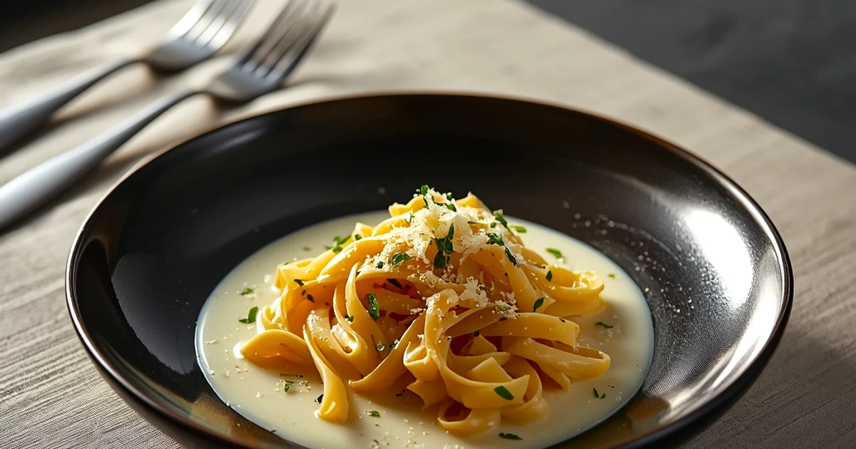Fettuccine onctueuses au beurre noisette et parmesan façon grand chef