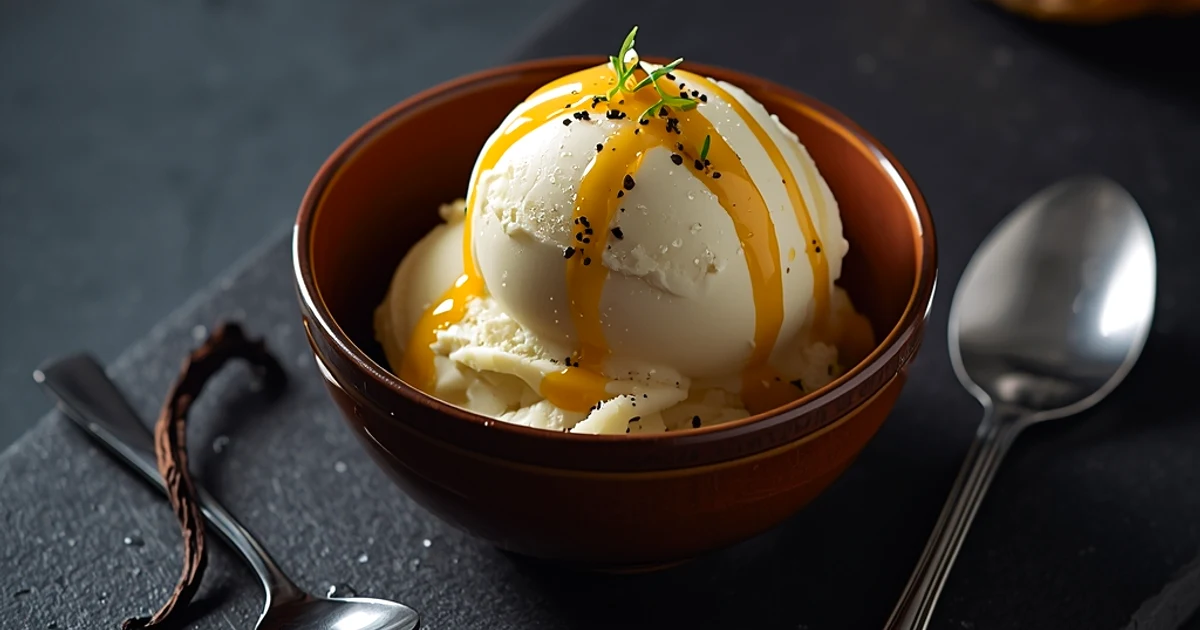 Glace maison à la vanille ultra-protéinée de style crème glacée traditionnelle