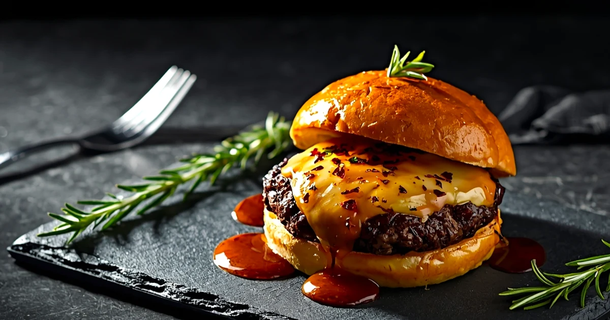 Le hamburger au cœur de fromage coulant : la recette ultra-fondante