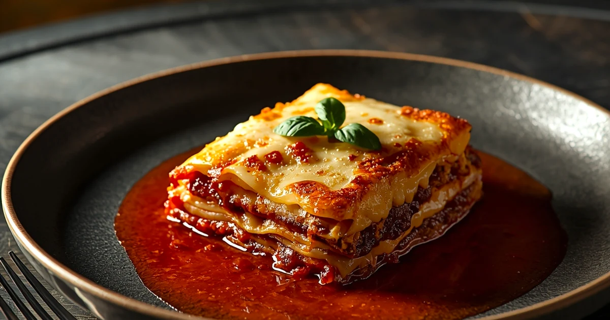 Lasagnes de chou à la bolognaise de bœuf et trois fromages fondants