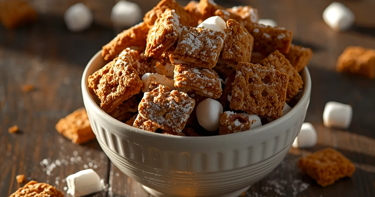 Mélange croustillant au chocolat et guimauves façon s'mores
