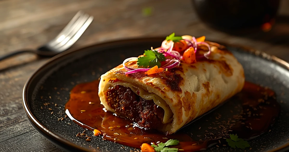 Pains indiens express sans levure farcis au bœuf et beurre de coriandre