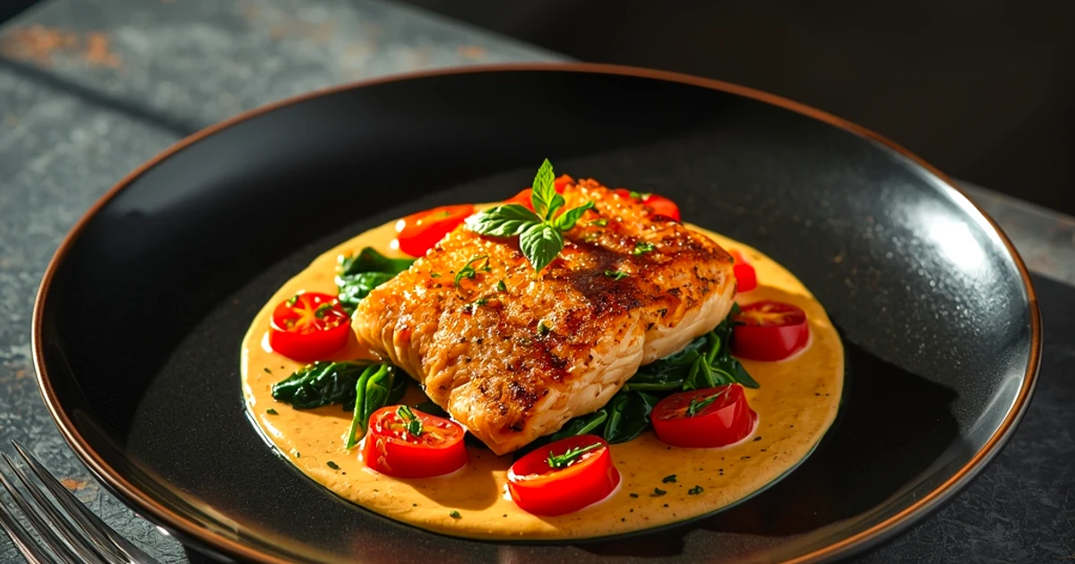 Pavés de saumon à la toscane et leur sauce onctueuse au parmesan