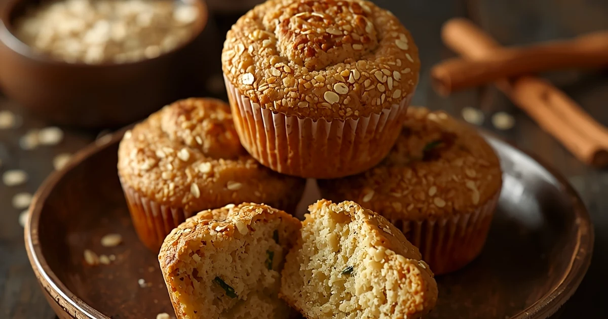 Petits gâteaux moelleux aux courgettes et à l'avoine