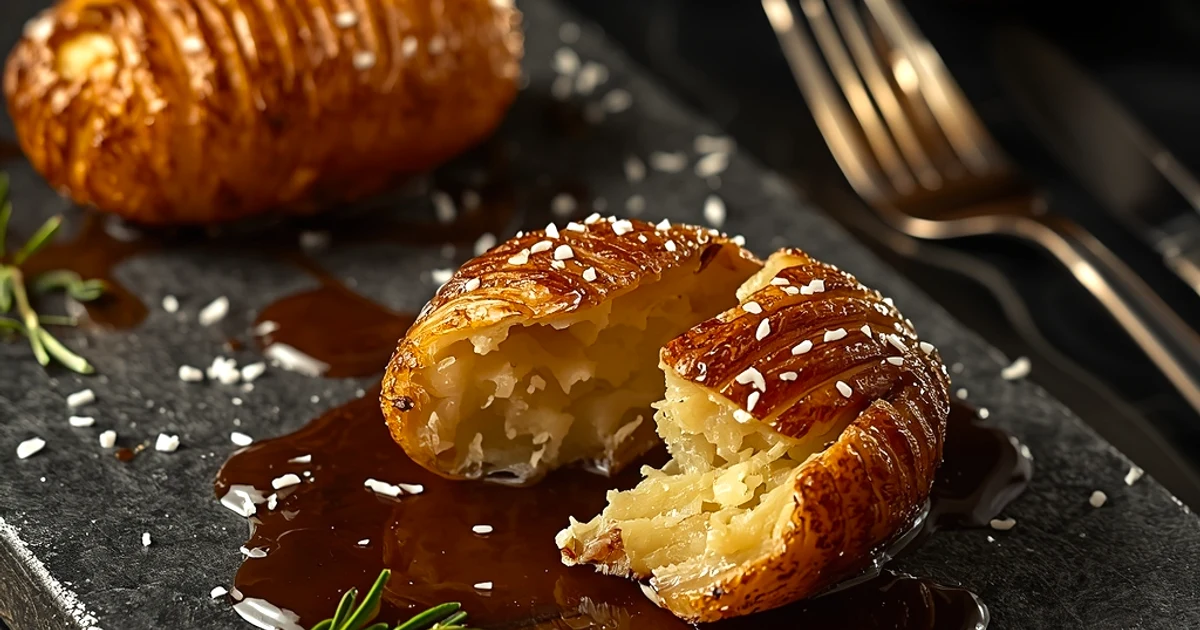Pommes de terre rôties à l'anglaise croustillantes et fondantes