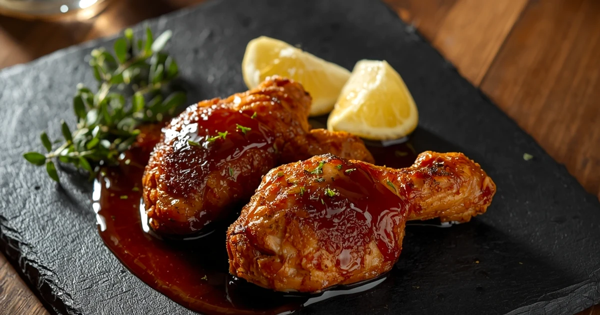 Hauts de cuisse de poulet dorés aux épices à la friteuse sans huile