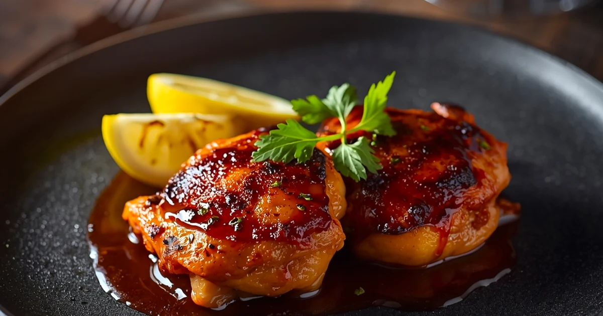 Poulet rôti à la harissa et aux épices douces
