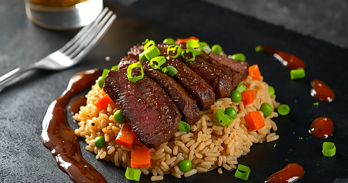 Riz sauté au bœuf fondant et petits légumes croquants façon bistrot