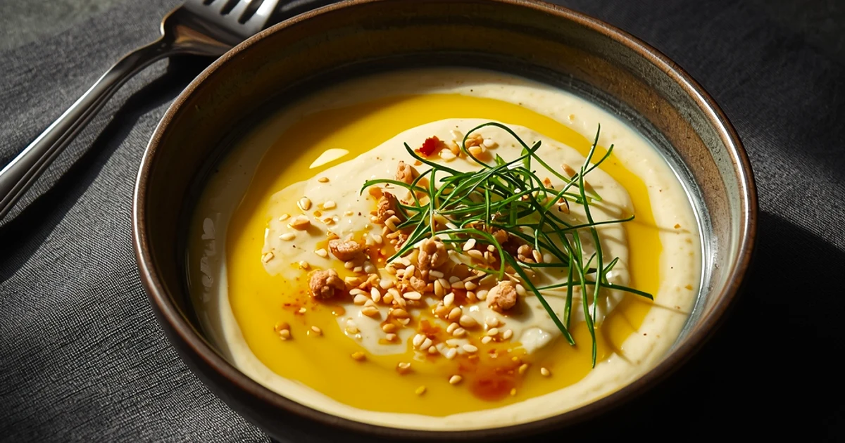 Sauce onctueuse à la crème de sésame et au citron frais
