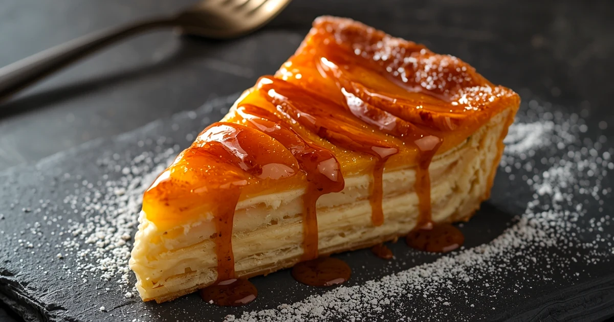 Tarte aux pêches fondantes et sa croûte dorée pur beurre