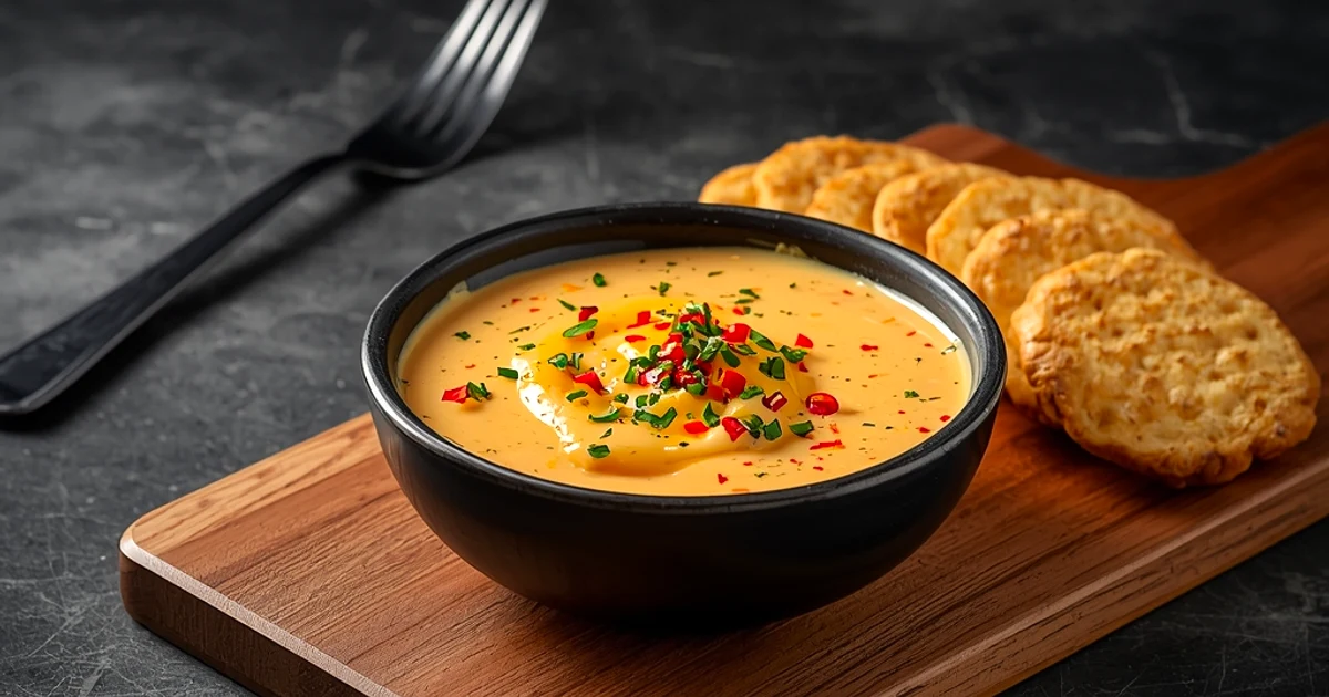 Tartinade crémeuse de cheddar aux poivrons doux maison